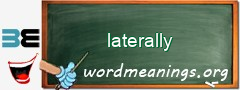 WordMeaning blackboard for laterally